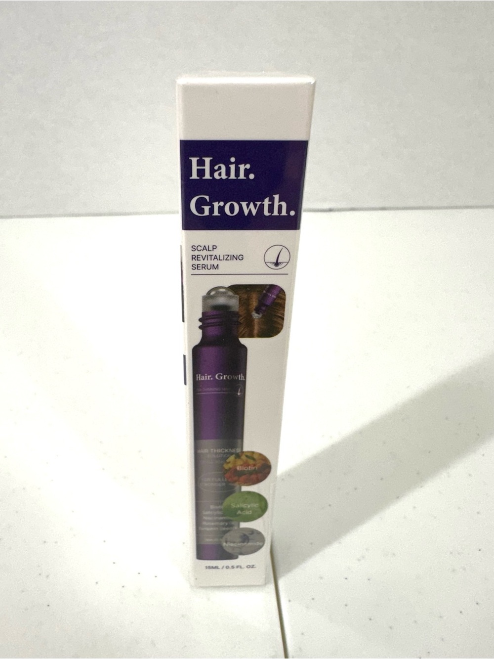 Hair. Growth. Scalp Revitalizing Serum – Purple & White Packaging